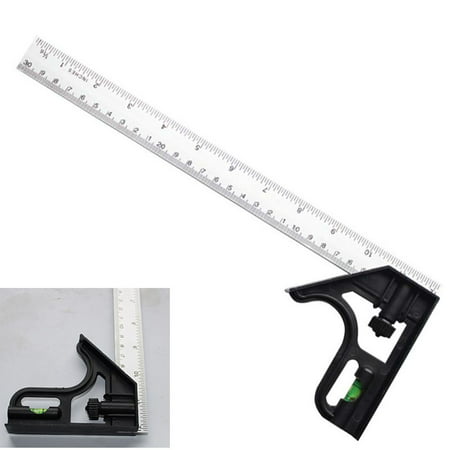 90° Protractor Ruler Level Tool Combination Angle Square Metric Angle Finder